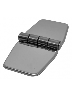 Dobradiça em aço inox com capa 6 furos