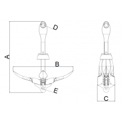 Ancora Folding 3,2kg galvanizada