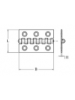 Dobradiça INOX 40x60x1,5mm