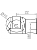 Conector esférico para amortecedor