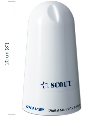 Antena de TV Scout Branca (sem base) 