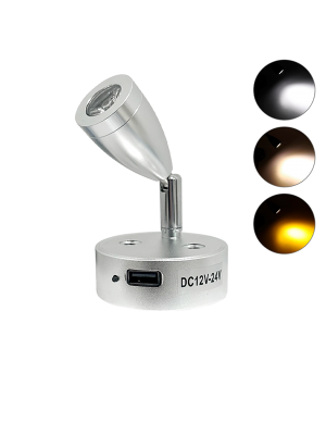 LUMINÁRIA PARA LEITURA COM TOUCH 12/24V - 3W