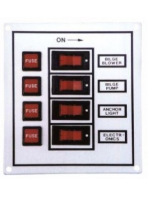 Painel elétrico 4 botões - 12V - 24V