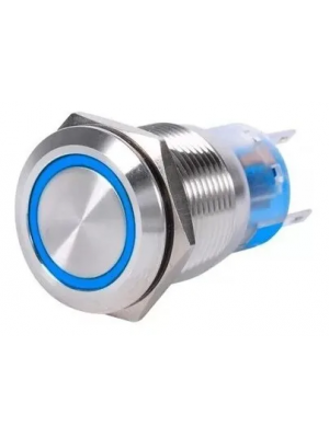 INTERRUPTOR ON-OFF REDONDO 19MM AZUL