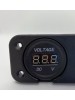 Painel Duplo, USB Duplo + Voltímetro