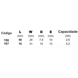 Mosquetão para Chaveiro INOX (70mm)