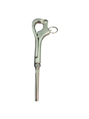 GANCHO TERMINAL PELICANO 4MM EM AçO INOX