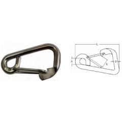 Mosquetão Pressão S - 2430 INOX (10mm)