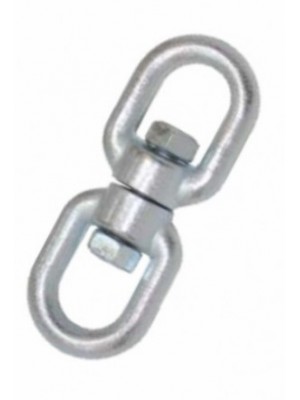 Manilha Dupla com Destorcedor INOX (10mm)
