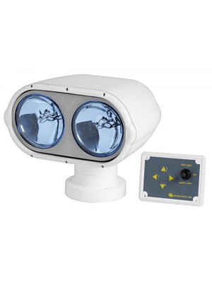 Farol Duplo 24v com Controle Remoto Giro de 380º 