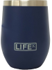 Copo LIFEK térmico EM AÇO INOX, na cor AZUL MARINHO, 354ML, com tampa