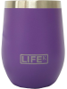 Copo LIFEK térmico EM AÇO INOX, na cor ROXO, 354ML, com tampa