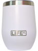 Copo LIFEK térmico EM AÇO INOX, na cor BRANCO, 354ML, com tampa