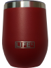 Copo LIFEK térmico EM AÇO INOX, na cor Vermelho, 354ML, com tampa