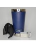 Copo LIFEK Térmico em aço Inox, 473ml, Azul Marinho, com abridor de garrafas