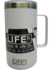 Caneca LIFEK térmica EM AÇO INOX, na cor Branca, 710ML, com tampa