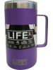 Caneca LIFEK térmica EM AÇO INOX, na cor Lilás, 710ML, com tampa